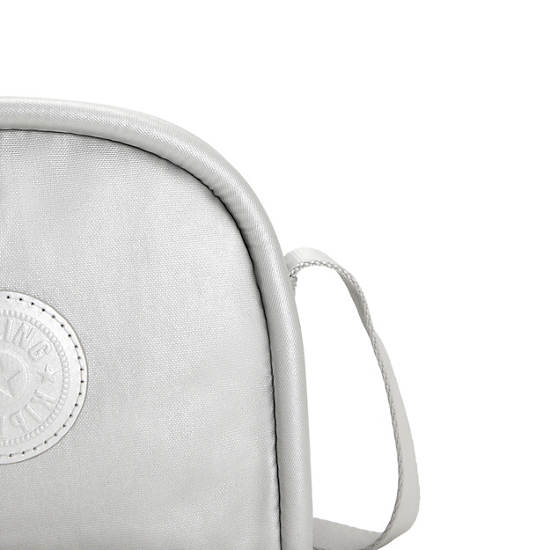 Kipling Jesper Metallic Crossbodytassen Zilver | België 2032ZU